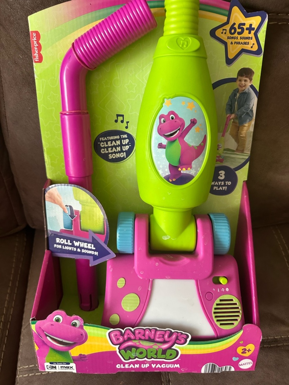 Barney’s World Kids Vacuum – Pink & Green musical